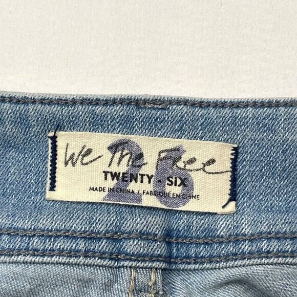 Free People We The Free Wild Child Skinny Jean Raw Hem - Picture 6 of 11